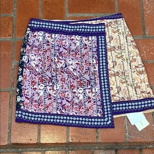 Commense Multicolor Patchwork Mini Skirt